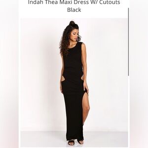 Indah
Thea Maxi Dress W/ Cutouts Black